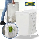 سلة غسيل بحامل معدن ويد لسهولة الحمل قابلة للطي