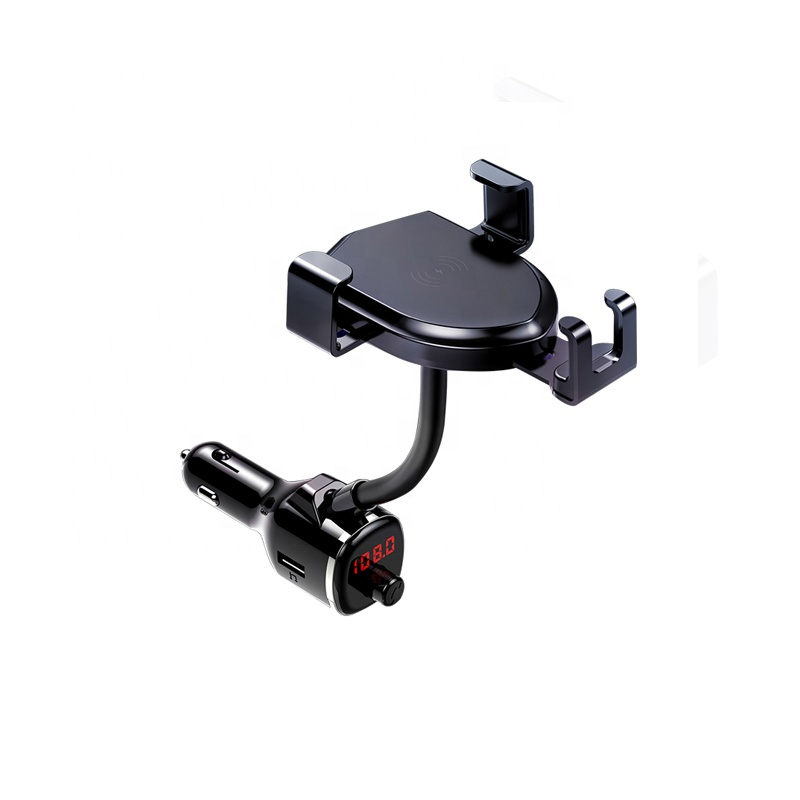 شاحن وحامل موبايل دوار بمنفذين يو اس بي للسيارة