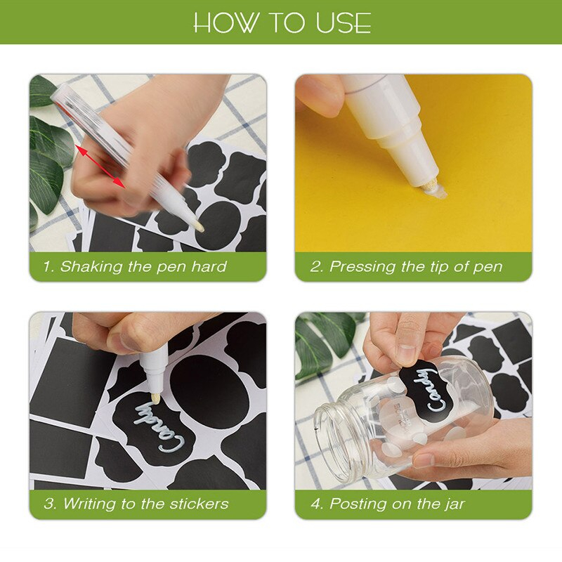 استيكر توابل سبورة اسود كود 398