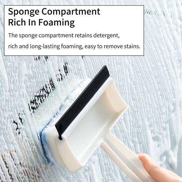 مساحة زجاج 2 في 1 لتنظيف وتلميع الزجاج من الغبار والشحوم