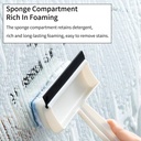 مساحة زجاج 2 في 1 لتنظيف وتلميع الزجاج من الغبار والشحوم