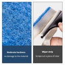 مساحة زجاج 2 في 1 لتنظيف وتلميع الزجاج من الغبار والشحوم