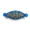 طقم صواني خشب 3 قطع خمسة وخميسة لتقديم المشروبات بيد دائرية