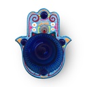 كف خشب هاند ميد مع طبق زجاج لتقديم المكسرات والكاندي