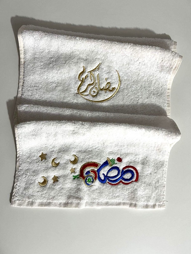 فوط تنشيف اليد تطريز رمضان كريم للمطبخ والحمام