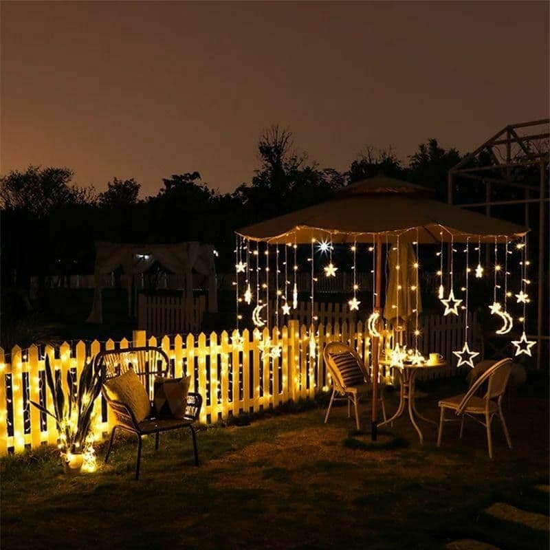 ستارة مضيئه رمضان اشكال الهلال و نجمة حجم كبير 3 دور