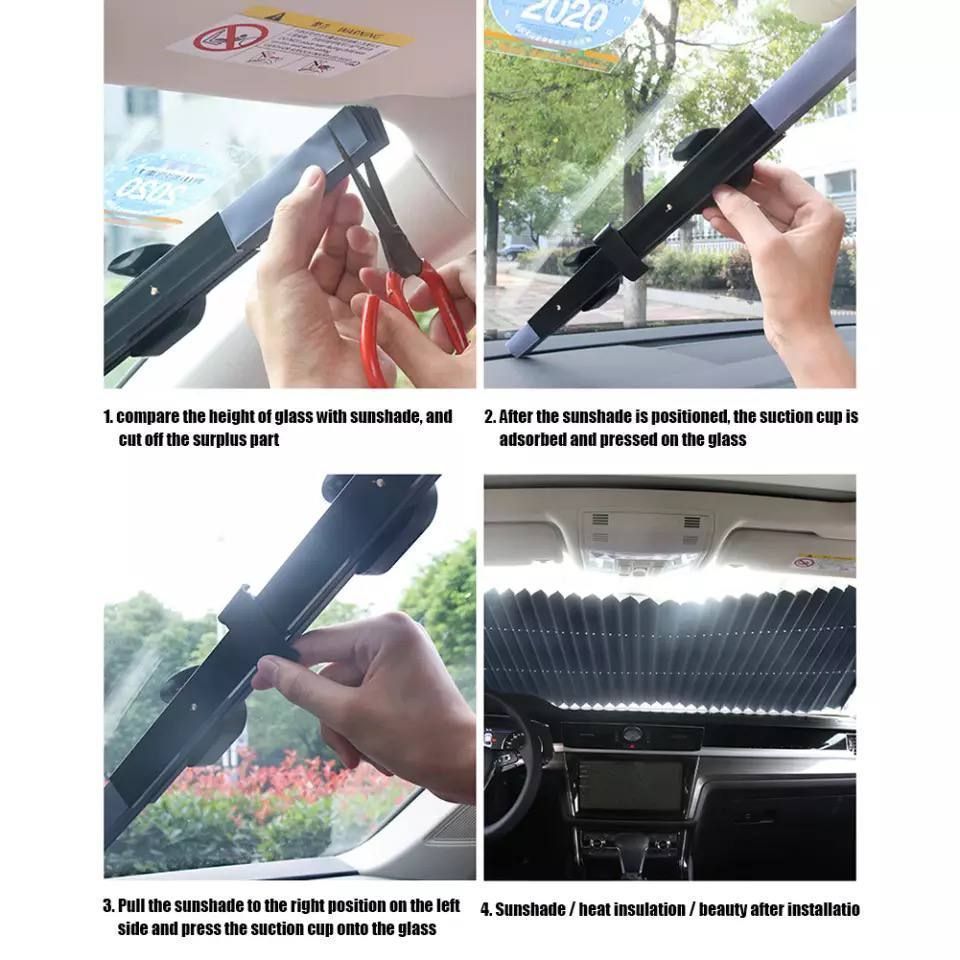 شماسة سيارة ستارة لحجب حرارة واشعه الشمس للحفاظ علي التابلوه من التشققات