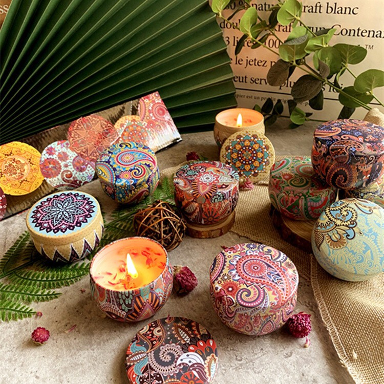 شمع علبه صاج وسط