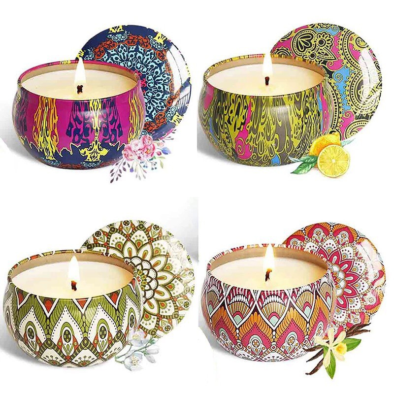 شمع علبه صاج وسط