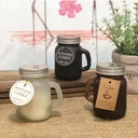 شمعه فواحه علي شكل زجاجه مج الوان