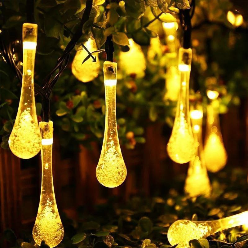 فرع زينة مضئ 3 متر شكل قطرة الندي لأستقبال ليالي رمضان المبهجة