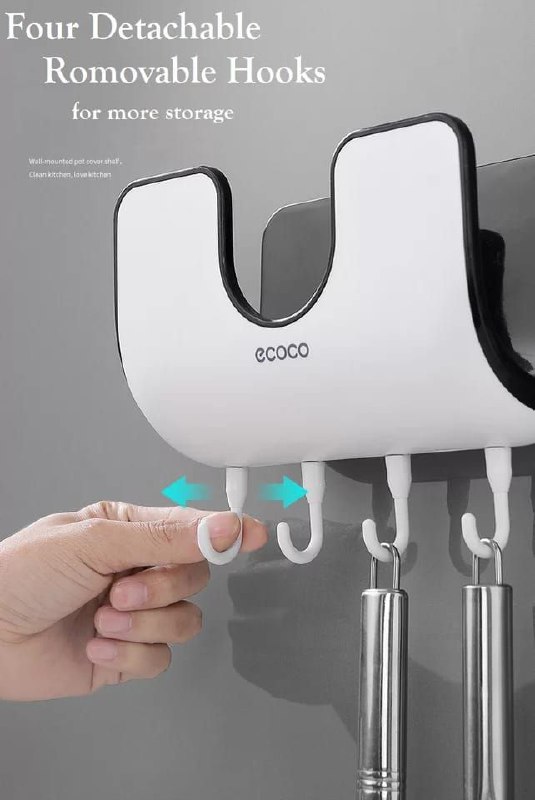 منظم ورف حامل للملاعق وغطاء الحلل ايكوكو