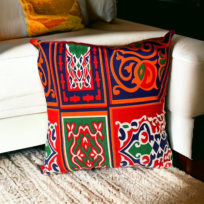 طقم اكياس مخدات خيامية 3 قطع بألوان مبهجه لتجديد الديكور وأستقبال الشهر الكريم