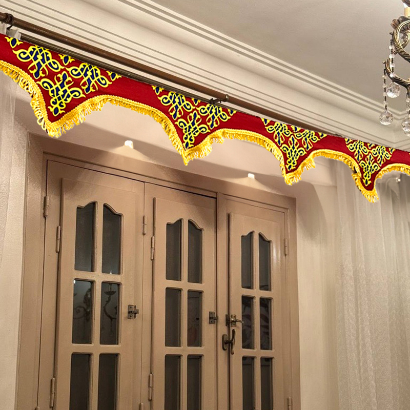 فرع زينة خيامية 5 متر بأشكال وألوان مختلفة لديكور رمضاني مميز