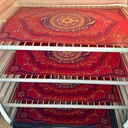 مفارش ثلاجة رمضانية 4 قطع بأشكال وألوان مختلفة قابل للغسيل