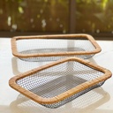 سلة فاكهه معدن لتقديم الفواكه للضيوف بشكل شيك ومختلف