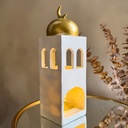 مئذنة مضيئة وبصوت لتجديد الديكور وإضفاء أجواء رمضانية مميزة من الجبس