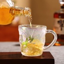 طقم كوبايات زجاج كريستال 6 قطع لشرب وتقديم المشروبات الباردة والساخنة بيد