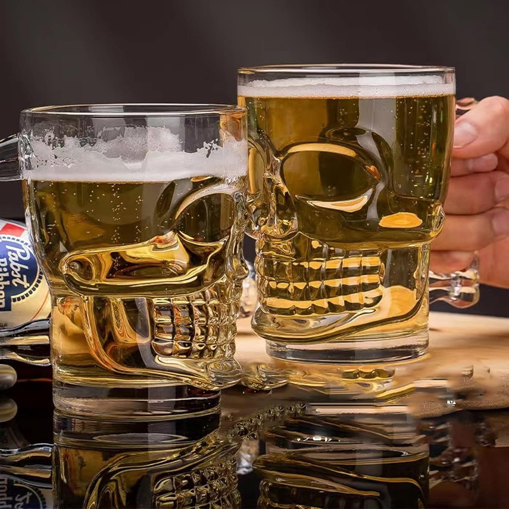 كوباية جمجمة ثري دي 245 ملي لشرب وتقديم المشروبات الباردة والساخنة بشكل مختلف بيد