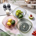 طبق اكليريك بقاعدة دواره لحمل وتقديم الفواكه والمكسرات والشوكولاته للضيوف بشكل شيك