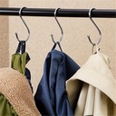 طقم هوك 5 قطع لحمل الملابس والفوط وادوات المطبخ معدن غير قابل للصدأ