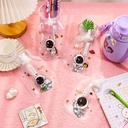 قربة مياه محمولة بترمومتر لقياس درجة الحرارة لتدفئة البطن والظهر وتخفيف آلم البريود بغطاء محكم الغلق