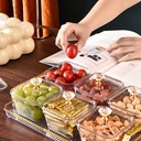 طقم تسالي اكليريك 6 قطع بغطاء مع صينية بيد باللون الجولد لتقديم المكسرات و التمر و الكاندي للضيوف بشكل شيك