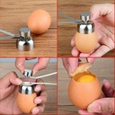 اداة تكسير وإزالة قشر البيض استانليس ستيل عملية وسهلة الأستخدام