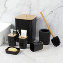 طقم للحفاظ علي نظافة وترتيب الحمام 6 قطع بألوان مختلفة