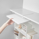 اندر شيلف معدن منظم للمكتب حامل للكتب واللابتوب عملي وسهل التعليق