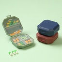 منظم يومي محمول لحبوب الدواء و الفيتامينات 6 خانات مناسب للخروج و السفر