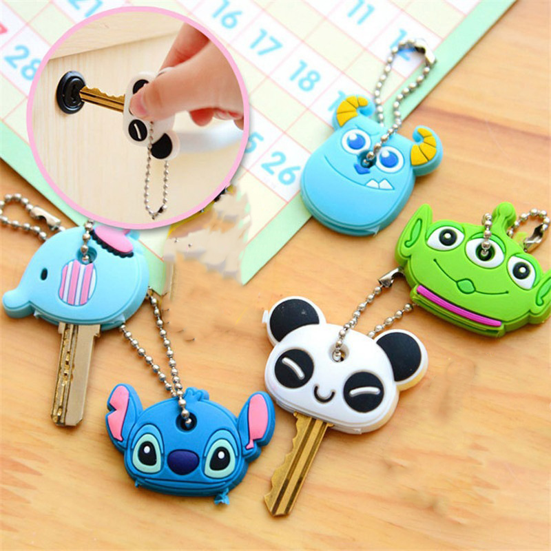 كفر مفاتيح سيليكون اشكال ديزني بدلاية لتعليقها لتجديد و تغير شكل المفاتيح