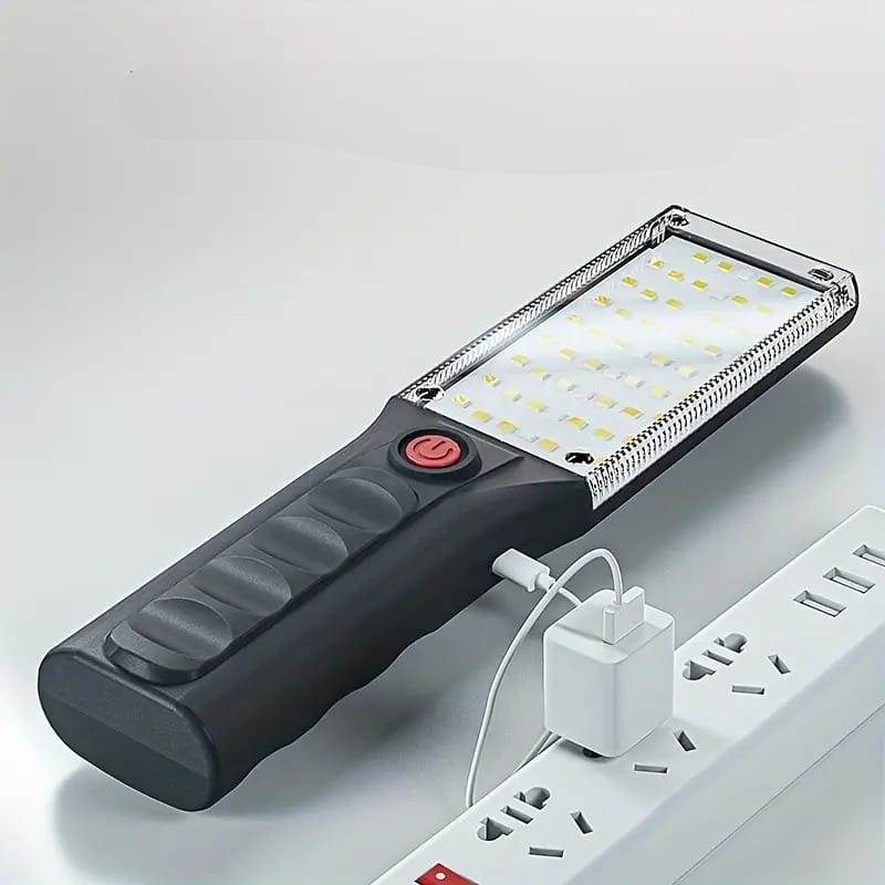 كشاف ليد طوارئ يو اس بي ب 3 درجات اضاءة مختلفة قابل لاعادة الشحن بهوك للتعليق للسفر والتخييم