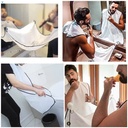 مريلة الحلاقة للحفاظ على نظافة الحمام من الشعر للإستخدام الواحد