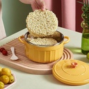 حلة النودلز والشوربة والملوخية من الإستانليس والبلاستيك لحفظ حرارة الطعام وسهولة الحمل