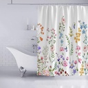 ستارة بانيو للحمام ووتر بروف مطبوعة باشكال مختلفة 180*180 سم