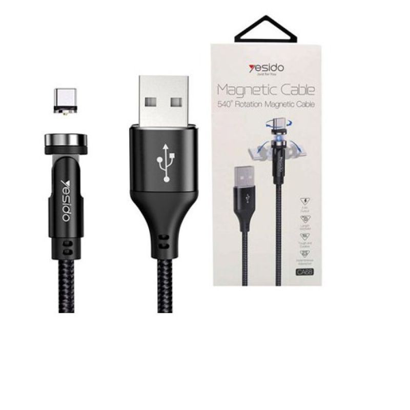 كابل شحن موبايل تايب سي مغناطيسي سريع الشحن