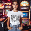 Eight تيشيرت اطفال قطن باللون الأبيض