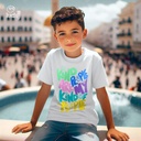 Kind People Are My Kind of people تيشيرت اطفال قطن باللون الأبيض