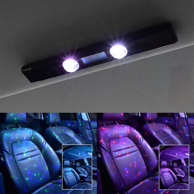 كشاف ديسكو للاضاءة الداخلية للسيارات ب 7 اضاءات مختلفة