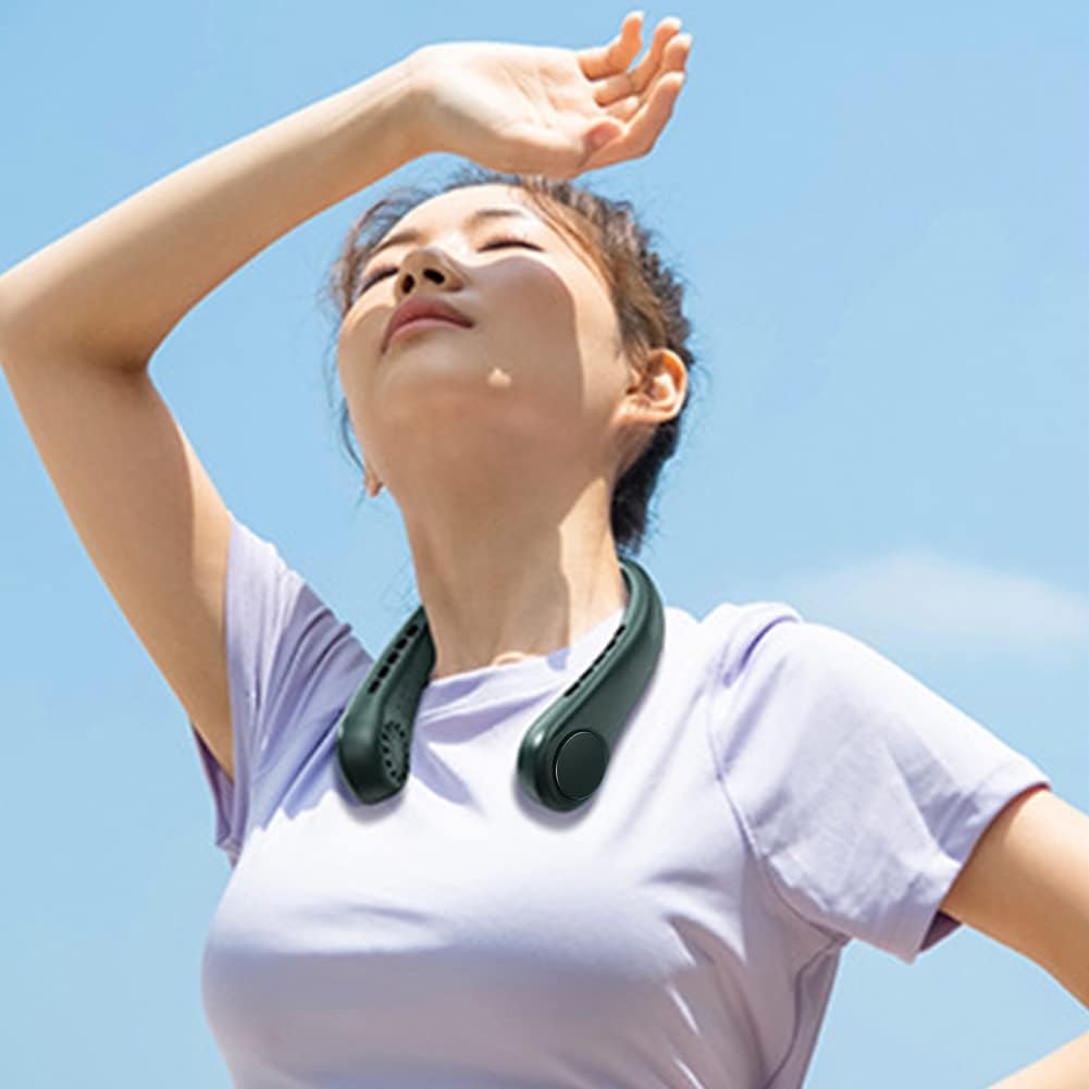 مروحة رقبة محمولة للتبريد مع 3 سرعات مختلفة قابلة لاعادة الشحن