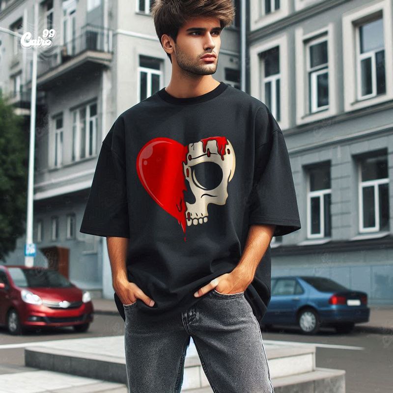 Melt My Heart تيشيرت اوفر سايز