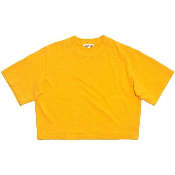 T-shirt Stock Resirve CROP TOP (أصفر )