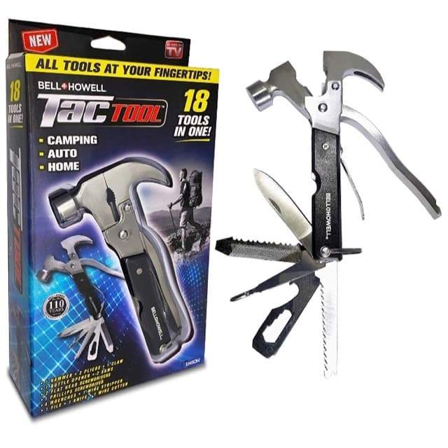 الشاكوش المميز ب18 وظيفة متعدد الإستخدام للتخييم والرحلات بالجراب