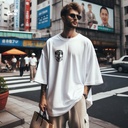 Until You Die تيشيرت اوفر سايز قطن باللون الابيض للرجال