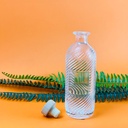 زجاجة للخل والزيت 400 مللي بغطاء خشبي محكم الغلق