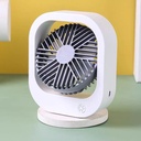 مروحة مكتب ميني دوارة ب 3 سرعات مختلفة قابلة للشحن