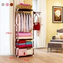 استاند ملابس معدن مثالي لتنظيم الملابس ب3 ارفف