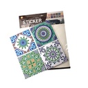 بلاط مانديلا ثري دي بأشكال بارزة سهل التنظيف لتجديد ديكور المطبخ والحمام