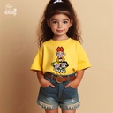 LET'S DANCE! | Powerpuff Girls  تيشيرت اطفال قطن باللون الاصفر